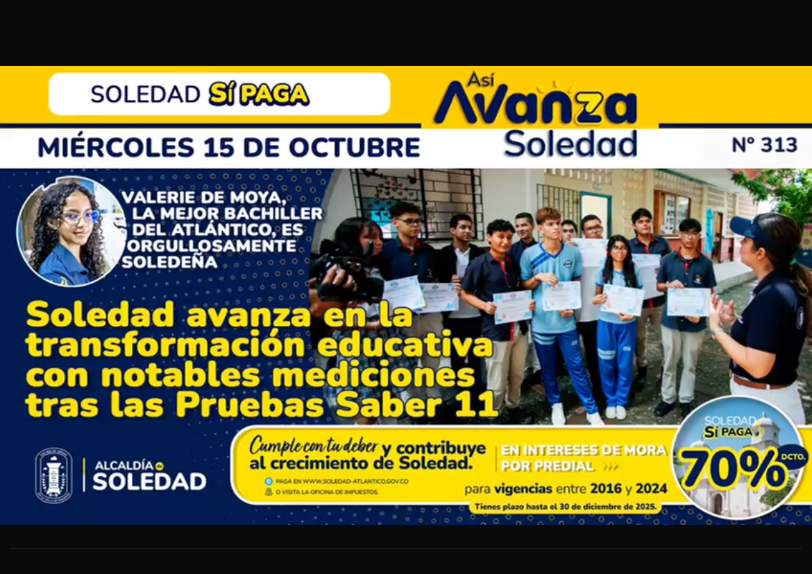 #AsiAvanzaSoledad 15 de Octubre de 2025